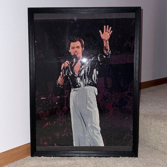 Harry Styles Framed Diamond Art - Picture 1 of 3